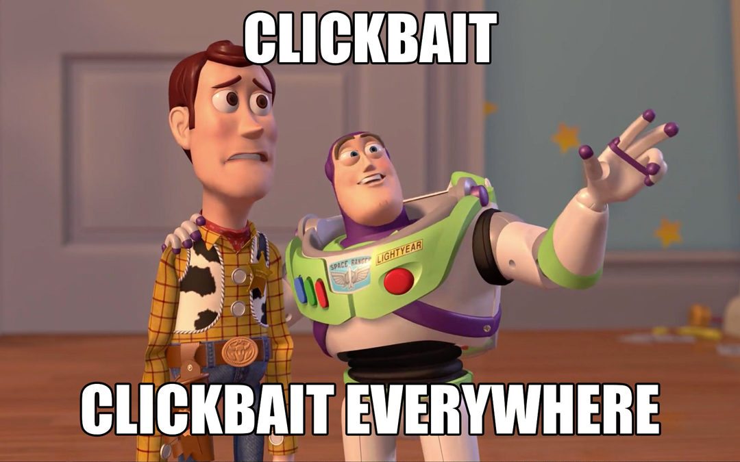 Facebook says that clickbait creates a negative user experience