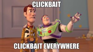 Facebook says that clickbait creates a negative user experience